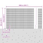 vidaXL Zváraný drôtový plot  s 10 U stĺpikmi Strieborný 1.5x10 m Oceľ – Obrázok 11
