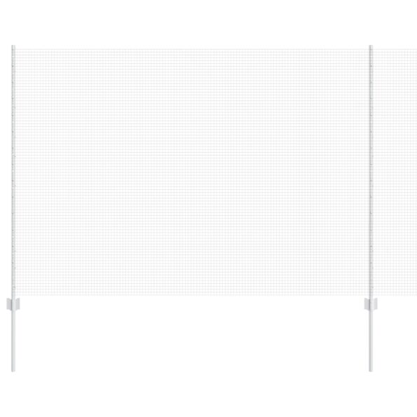 vidaXL Zváraný drôtený plot so 10 U stĺpikmi strieborný 1.5x10 m oceľ – Obrázok 2