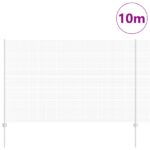 vidaXL zvárané drôtené oplotenie s 10 U stĺpikmi Strieborné 1.6x10 m Oceľ – Obrázok 3