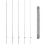 vidaXL zvárané drôtené oplotenie s 10 U stĺpikmi Strieborné 1.6x10 m Oceľ – Obrázok 4