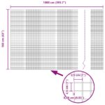 vidaXL Zváraný drôtený plot  s 10 U stĺpikmi Strieborný 1.6x10 m Oceľ – Obrázok 12