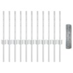 vidaXL Zváraný drôtený plot s 11 U stĺpmi Strieborný 0.4x25 m Oceľ