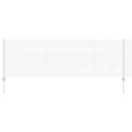 vidaXL Zváraná drôtová klietka s 11 U stĺpikmi Strieborná 0.8x25 m Oceľ – Obrázok 2