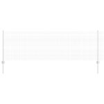 vidaXL Pozinkovaný drôtený plot s 11 U stĺpikmi strieborný 0.8x25 m oceľ – Obrázok 2