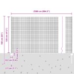 vidaXL Zváraný drôtový plot so 22 U stĺpikmi Strieborný 1.2x25 m Oceľ – Obrázok 11