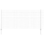 vidaXL Zváraný drôtový plot  s 22 U stĺpikmi Strieborný 1.2x25 m Oceľ – Obrázok 2