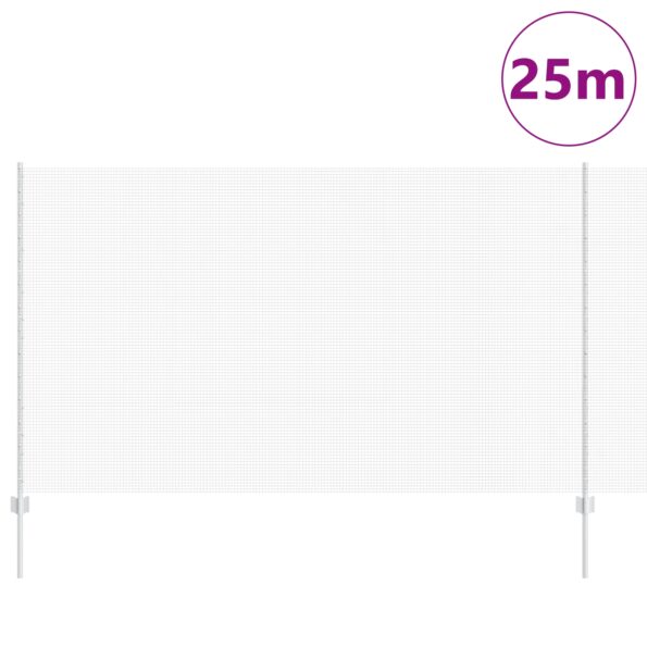 3336368_3.jpg vidaXL Zváraná drôtená opona s 22 U stĺpikmi Strieborná 1.4x25 m Oceľ – Obrázok 3