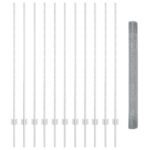 vidaXL Zváraná drôtená opona s 22 U stĺpikmi Strieborná 1.4x25 m Oceľ – Obrázok 4