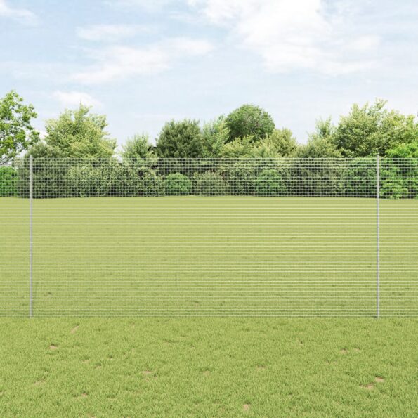 3336371_1.jpg VidaXL zváraný drôtový plot s 22 U stĺpmi strieborný 1,4x25 m oceľ – Obrázok 1