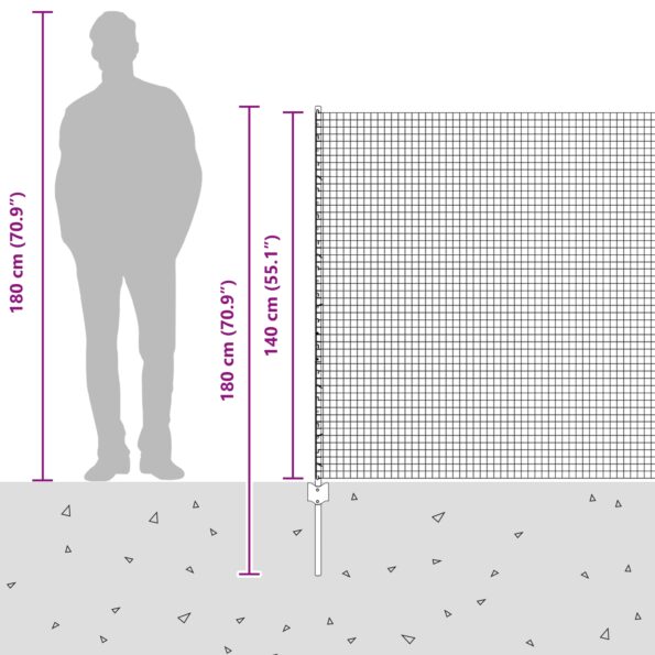 3336371_13.jpg VidaXL zváraný drôtový plot s 22 U stĺpmi strieborný 1,4x25 m oceľ – Obrázok 13