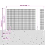 vidaXL Zváraná drôtová ohrada  s 22 U stĺpmi strieborná 1.5x25 m oceľ – Obrázok 11