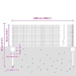 VidaXL zváraný drôtený plot s 22 U stĺpikmi strieborný 0.4x50 m oceľ – Obrázok 10