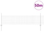 vidaXL zváraný drôtový plot s 22 U stĺpikmi Strieborný 0.5x50 m oceľ – Obrázok 3