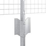 vidaXL Zvárané drôtené oplotenie s 22 U stĺpikmi Strieborná 0.6x50 m Oceľ – Obrázok 6