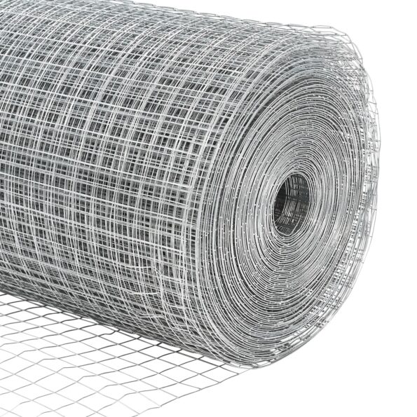 3336389_8.jpg vidaXL Zvárané drôtené oplotenie s 22 U stĺpikmi Strieborná 0.6x50 m Oceľ – Obrázok 8