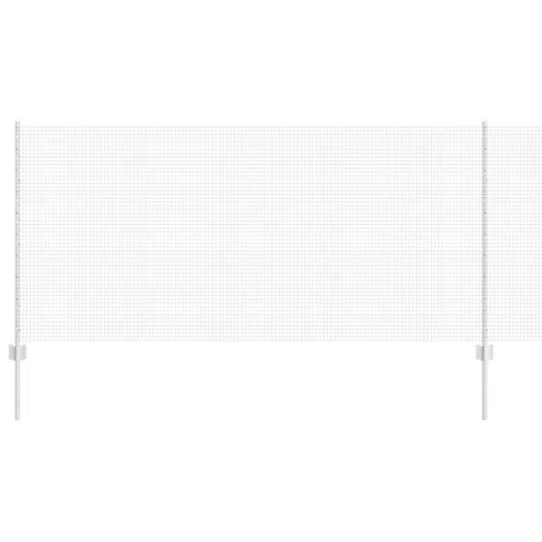 VidaXL zvarené drôtené pletivo s 44 U stĺpmi Strieborné 1x50 m Oceľ – Obrázok 2