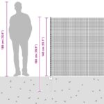 vidaXL Zváraný drôtený plot s 44 U stĺpikmi Strieborný 1.4x50 m Oceľ – Obrázok 13