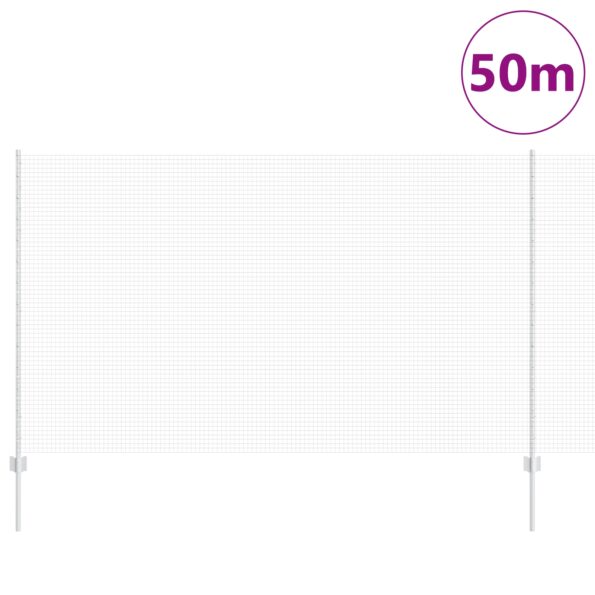 3336405_2.jpg vidaXL Zvarené drôtené oplotenie  s 44 U stĺpikmi Strieborné 1.4x50 m Oceľ – Obrázok 2