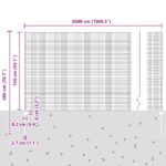 vidaXL Zváraná drôtová ohrada  s 44 U stĺpikmi Strieborná 1,5x50 m Oceľ – Obrázok 11