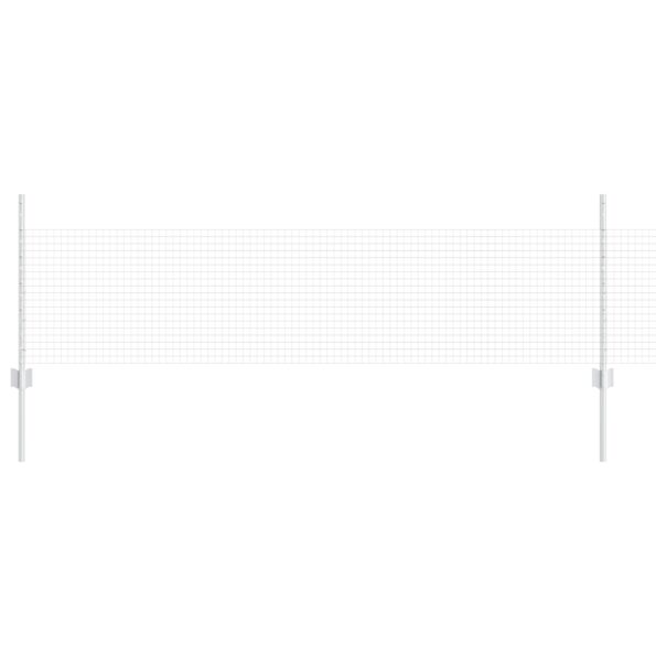 vidaXL Zváraný drôtový plot s 44 U stĺpikmi Strieborný 0.5x100 m Oceľ – Obrázok 2