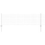 vidaXL Zvarený drôtový plot s 44 U stĺpikmi Strieborný 0.6x100 m Oceľ – Obrázok 2