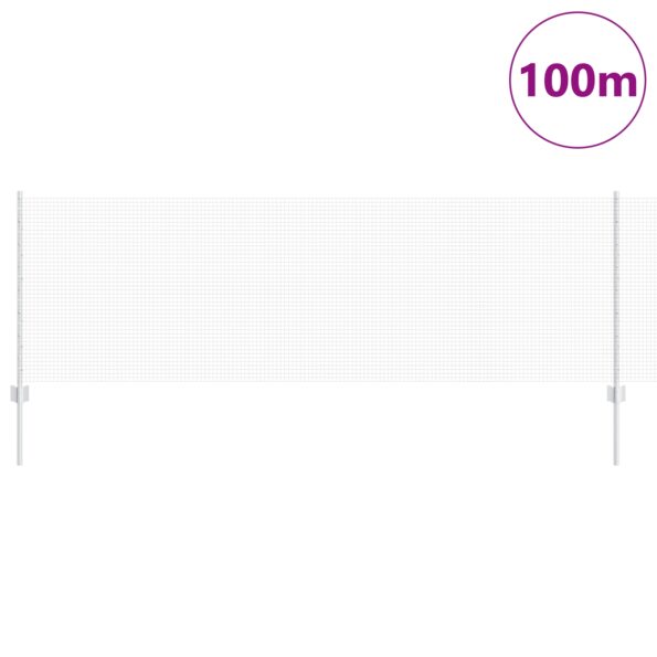 3336424_3.jpg vidaXL zvárané drôtené oplotenie s 44 U stĺpikmi strieborné 0.8x100 m oceľ – Obrázok 3