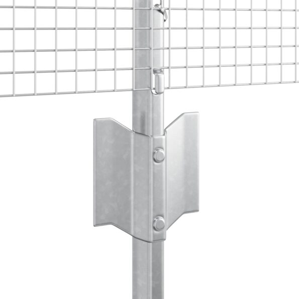 3336424_6.jpg vidaXL zvárané drôtené oplotenie s 44 U stĺpikmi strieborné 0.8x100 m oceľ – Obrázok 6