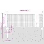 vidaXL Zváraný drôtený plot  s 5 U stĺpikmi Zelená 0.4x10 m Oceľ – Obrázok 10