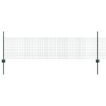 vidaXL Sada kohútích sietí Sada 2 Zelená Kov Ohrada 10 x 0,5 m Trvácna – Obrázok 2