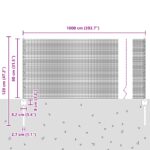 vidaXL Svárovaný drôtový plot  s 5 U stĺpikmi Zelený 0.8x10 m Ocel – Obrázok 10
