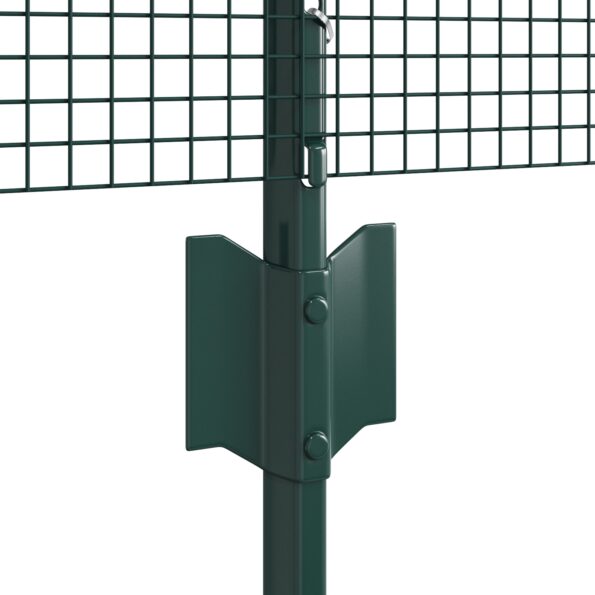 3336441_6.jpg vidaXL Zváraná drôtová ohrada s 5 U postami Zelená 0.8x10 m Oceľ – Obrázok 6