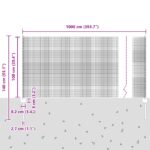 vidaXL sada záhradného plotu Sada 2 Zelená Kov 10 x 1 m Záhradný plot – Obrázok 11