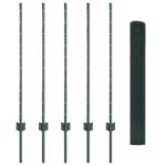 vidaXL sada záhradného plotu Sada 2 Zelená Kov 10 x 1 m Záhradný plot – Obrázok 4