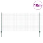 vidaXL Zelené zvárané drôtové oplotenie  so 5 U stĺpikmi 1.2x10 m Oceľ – Obrázok 3