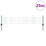 vidaXL Zváraná drôtená brána  s 11 U stĺpmi Zelená 0.4x25 m Oceľ – Obrázok 3