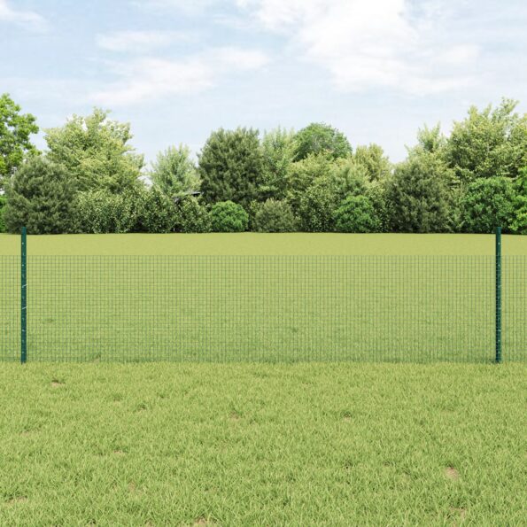 3336468_1.jpg vidaXL Kuričková sieť Sada 2 Zelená Pozinkovaná oceľ 25 x 0.5 m Odolná – Obrázok 1