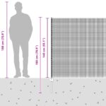 vidaXL Zvarený drôtený plot  s 11 U stĺpikmi Zelený 1.4x25 m Oceľ – Obrázok 13