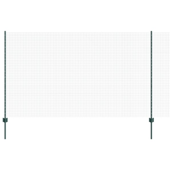 3336490_2.jpg vidaXL Zváraný drôtený plot  s 11 U stĺpikmi Zelený 1.4x25 m Oceľ – Obrázok 2