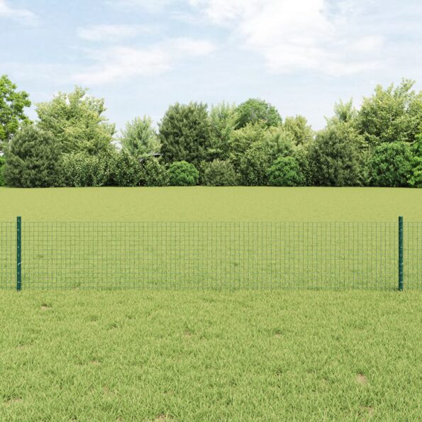 3336501_1.jpg vidaXL zvárané drôtené oplotenie s 22 U stojanmi zelené 0.4x50 m z ocele – Obrázok 1