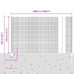 vidaXL Zvárané pletivo s 22 U stĺpikmi Zelené 1,2x50 m Oceľ – Obrázok 11