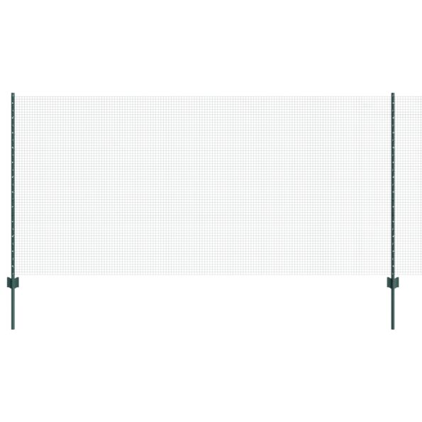 3336519_2.jpg vidaXL Zvárané pletivo s 22 U stĺpikmi Zelené 1,2x50 m Oceľ – Obrázok 2