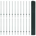 VidaXL zváraný drôtový plot s 22 U stĺpikmi zelený 1.2x50 m oceľ – Obrázok 5