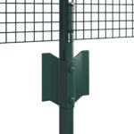 vidaXL Zváraný drôtový plot  so 44 U stĺpmi Zelený 0,6x100 m Oceľ – Obrázok 6
