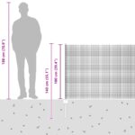 vidaXL Zváraný drôtový plot  so 44 U stĺpikmi Zelený 1x100 m Ocel – Obrázok 12