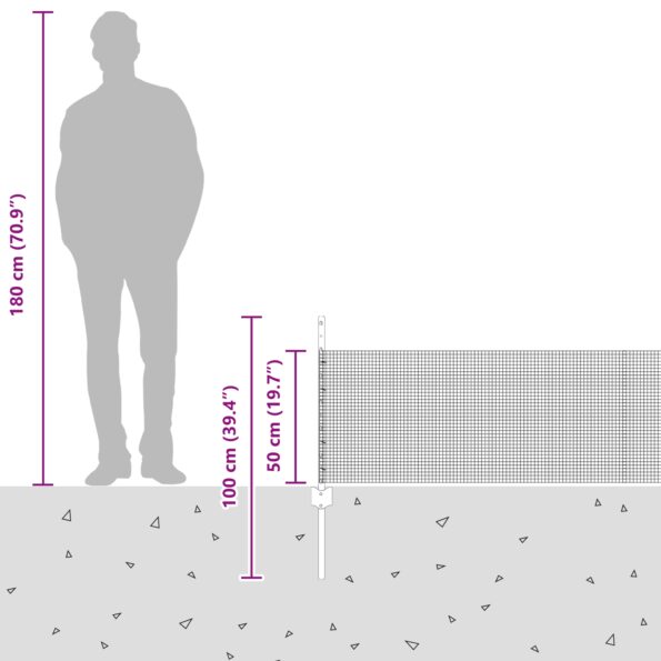 vidaXL Sada kurníkového plotu 2 kusy Sivá Kov, plastom pokrytý drôt – Obrázok 12