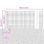 vidaXL Záhradný plot Súprava 2 Sivý Kov 10 x 1 m Odolný – Obrázok 11