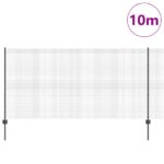 vidaXL Pripnutý drôtový plot  s 10 U stĺpikmi Sivá 1.2x10 m Oceľ – Obrázok 3