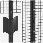 vidaXL zváraný drôtený plot s 10 U stĺpikmi Sivý 1.4x10 m Oceľ – Obrázok 7