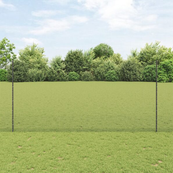 3336575_1.jpg vidaXL Sivý zváraný drôtený plot s 10 U stĺpikmi 1.5x10 m z ocele – Obrázok 1