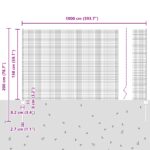 vidaXL Záhradný plot Sada 2 Sivý Pozinkovaná oceľ 10 x 1,5 m Trvácny – Obrázok 11